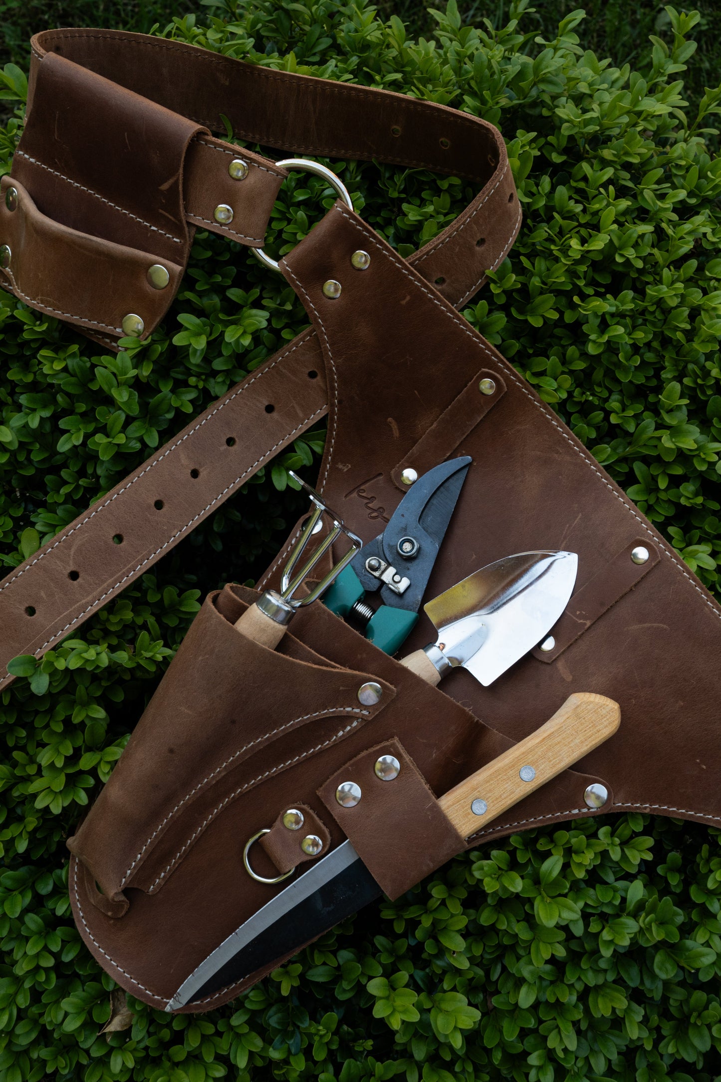 Leather Garden Tool Belt