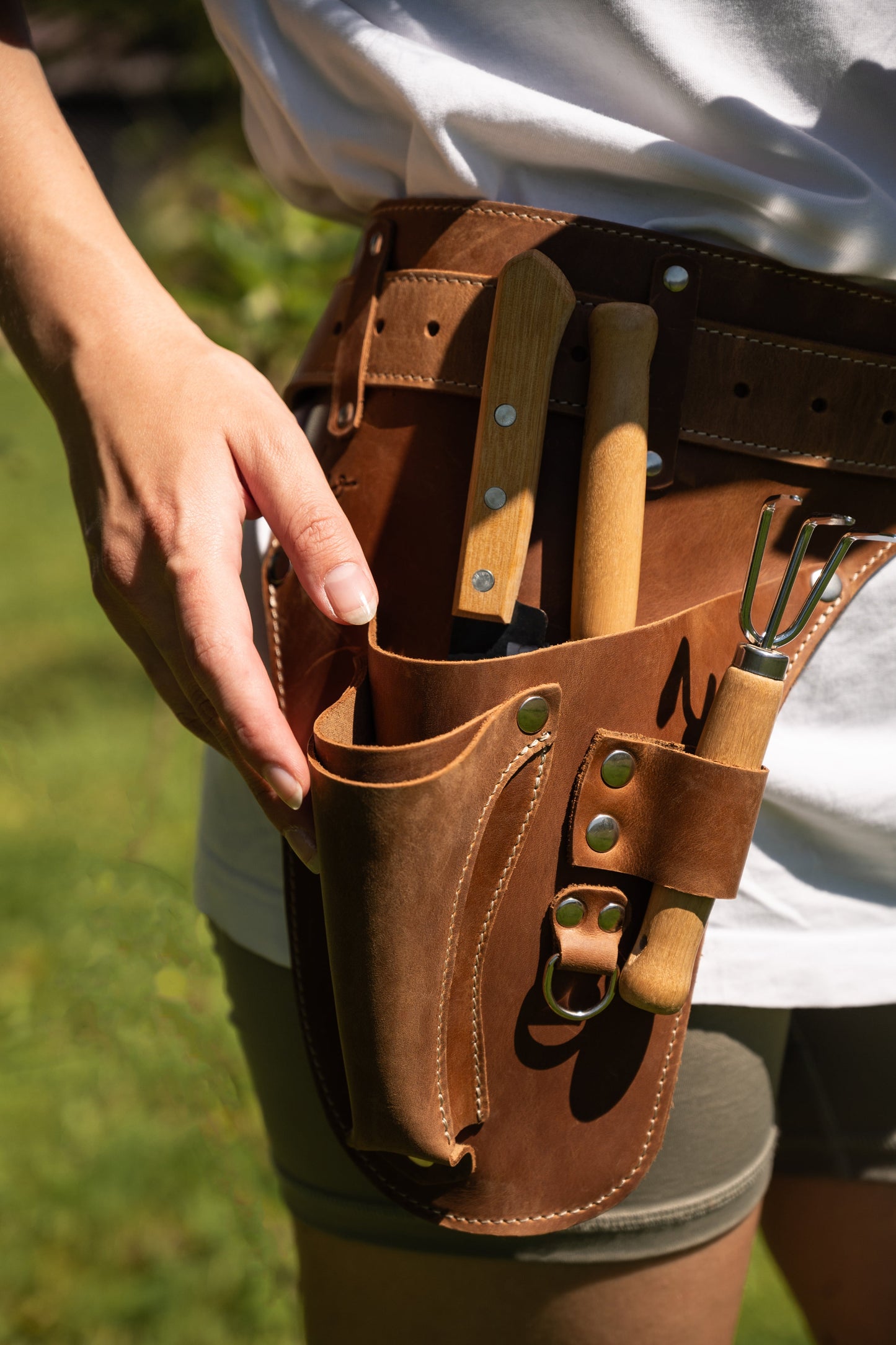 Leather Garden Tool Belt