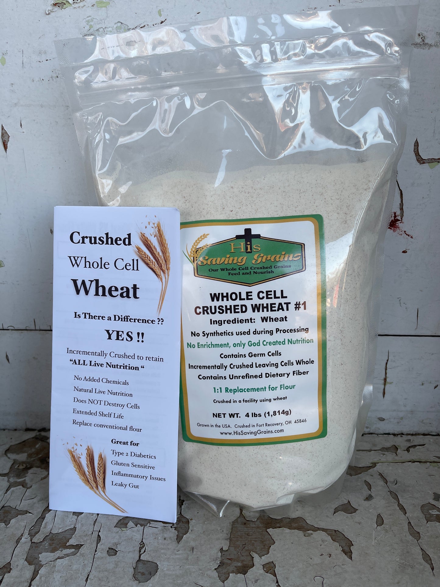 His Saving Grains Crushed Wheat (4lbs)