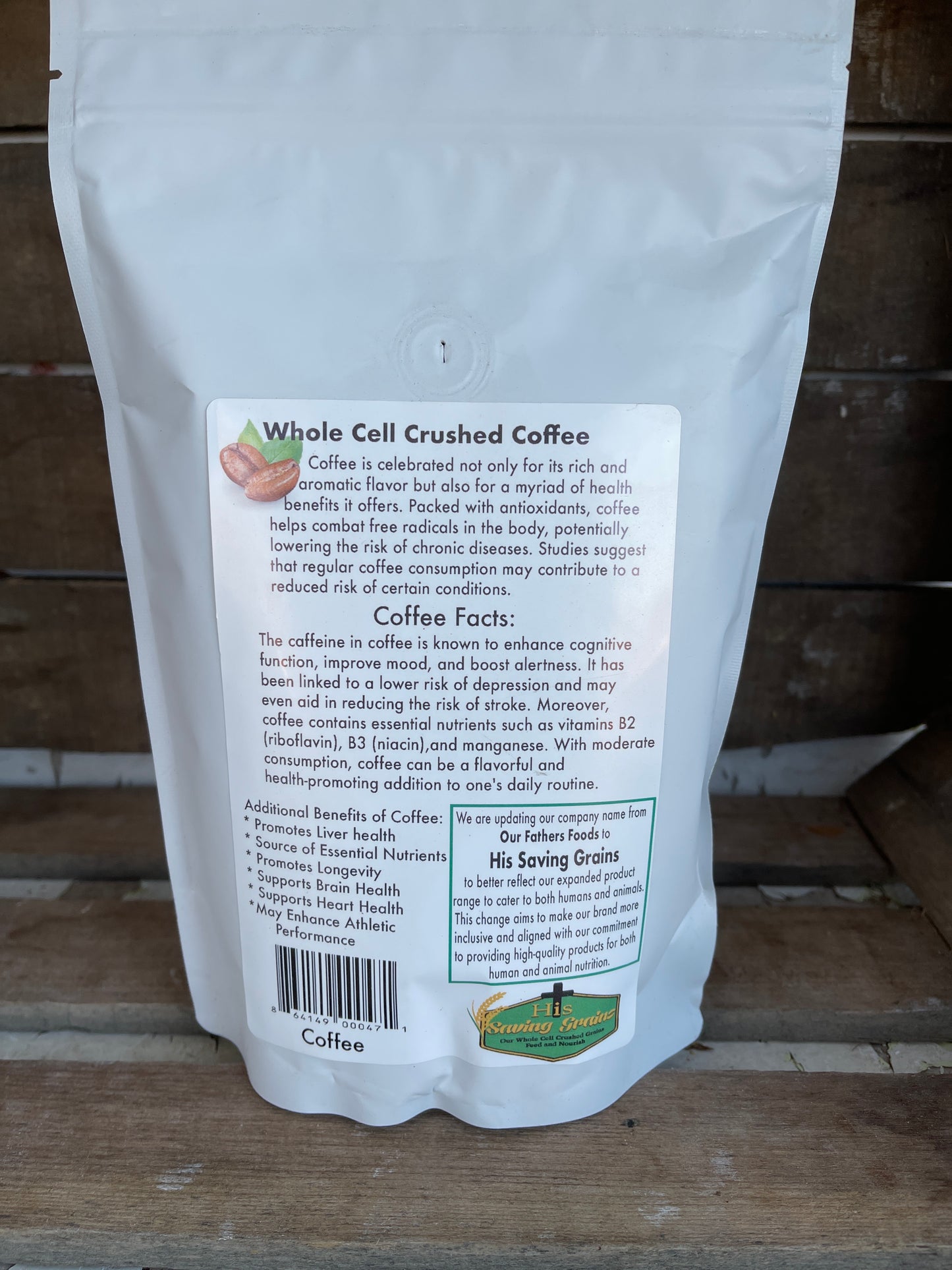 His Saving Grains Nicaraguan Coffee: Dark Roast