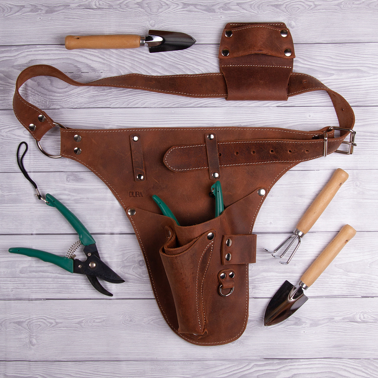 Leather Garden Tool Belt