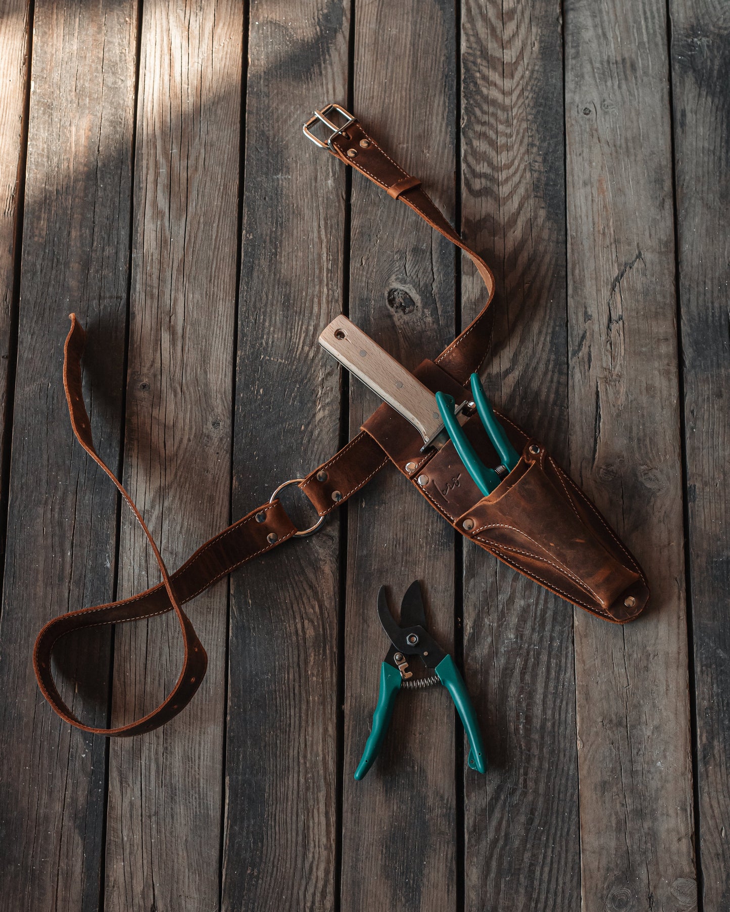Hori Hori Leather Sheath Belt