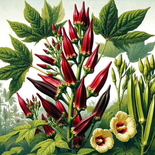 Okra, Carmine Splendor