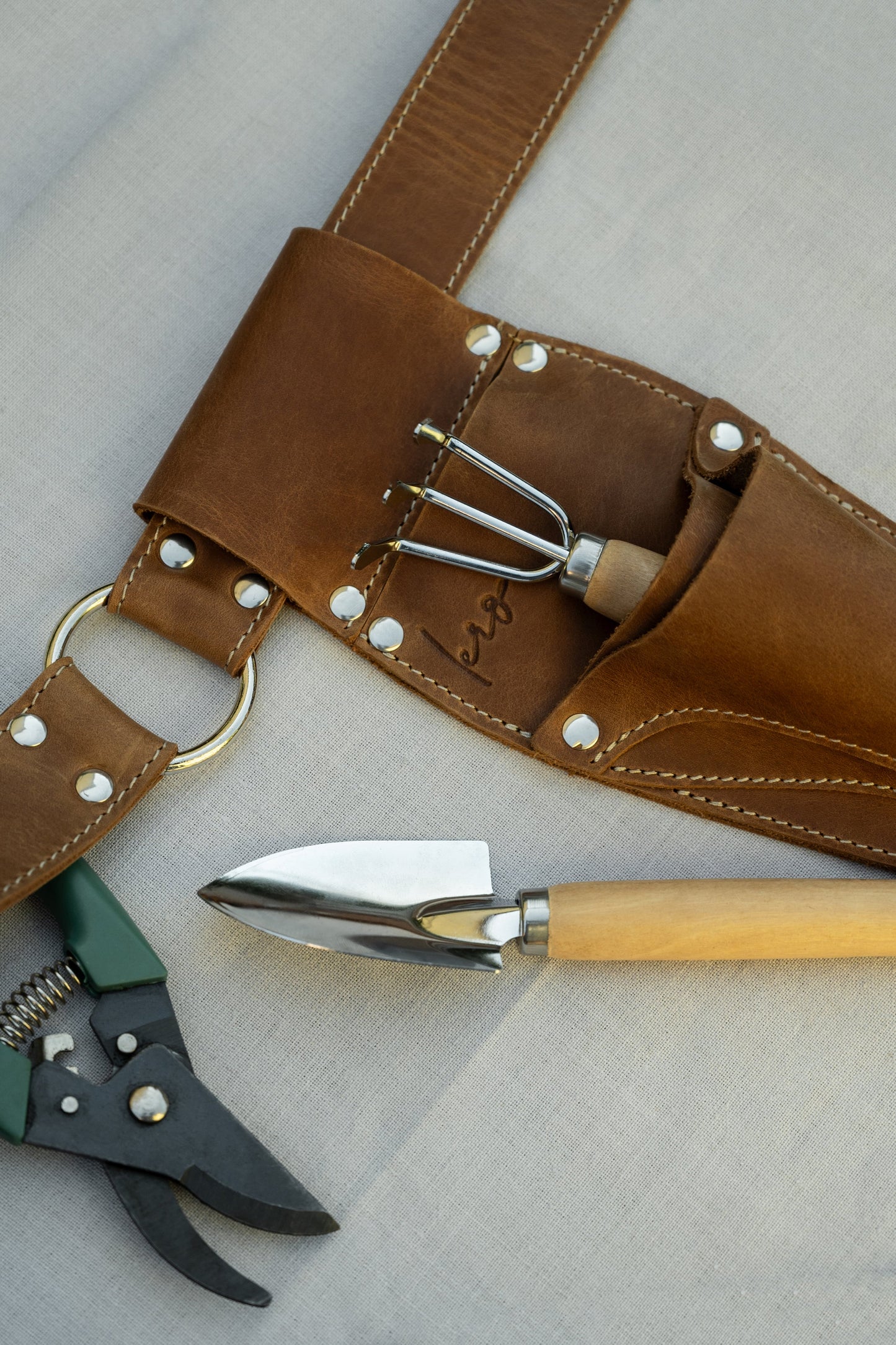 Hori Hori Leather Sheath Belt