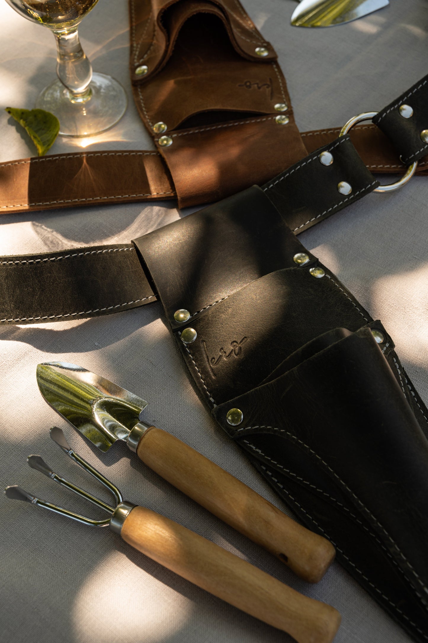 Hori Hori Leather Sheath Belt