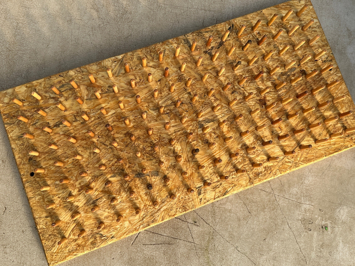 plug popper made from particle board