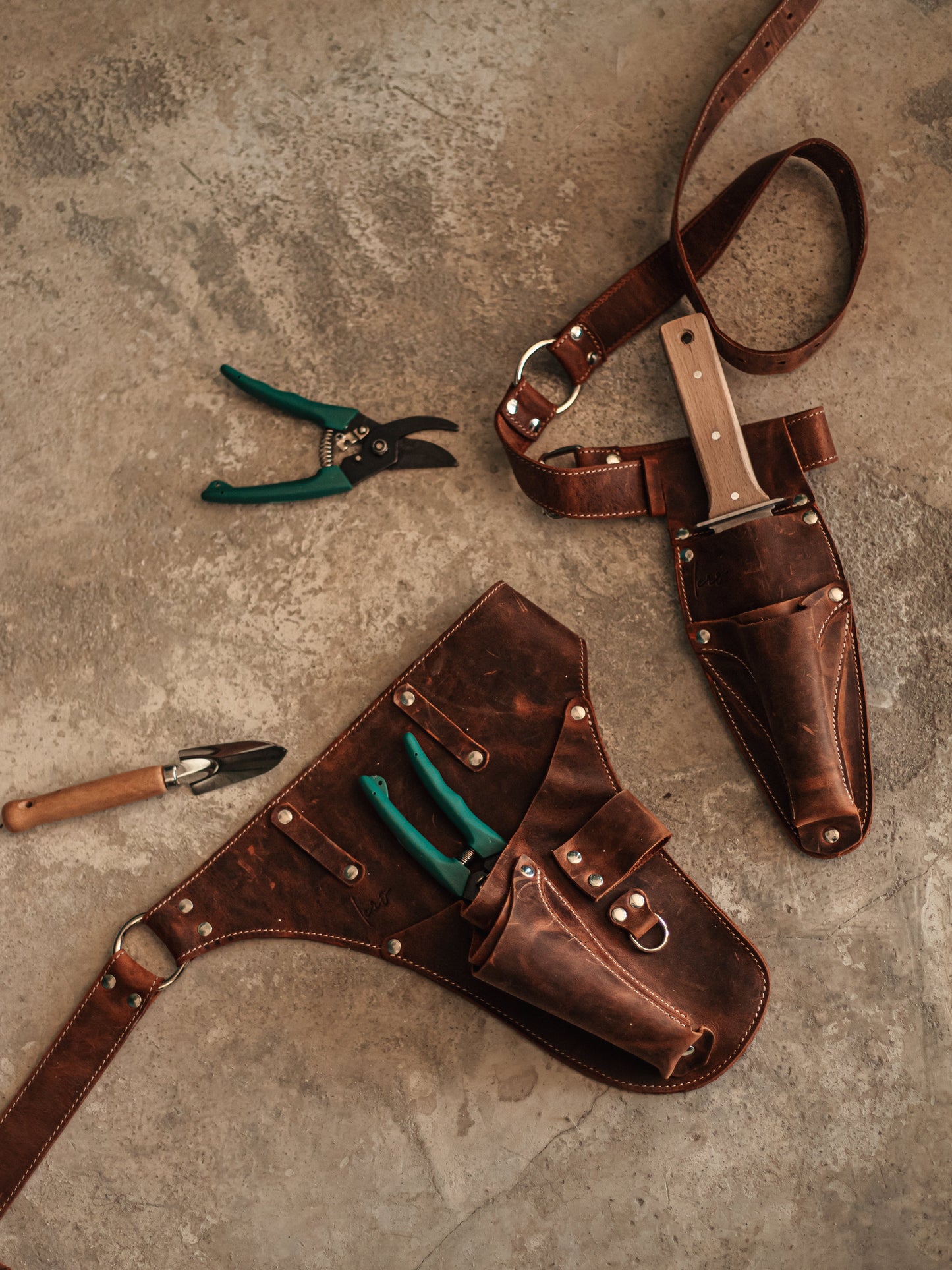 Hori Hori Leather Sheath Belt