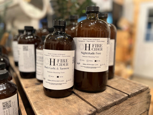 Black Garlic and Turmeric Fire Cider